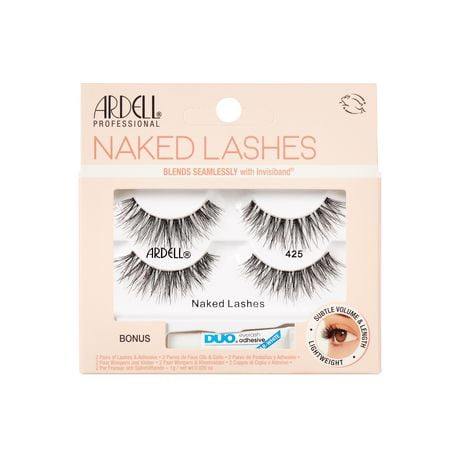 Ardell - Naked Lashes 425 - 2 Packs & 1g Duo Eyelash adhesive, Naked Lashes 425