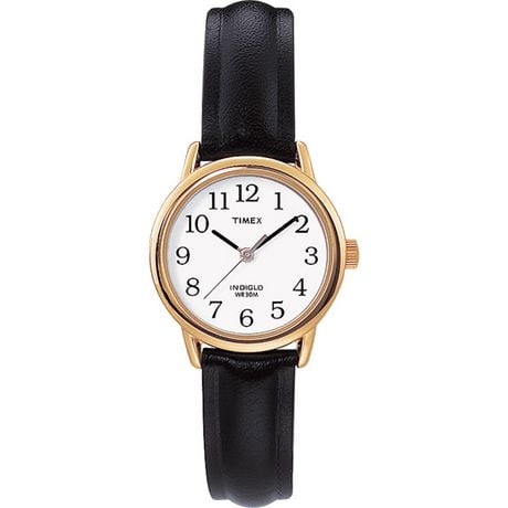 Timex® Easy Reader® 25mm Leather Strap Watch