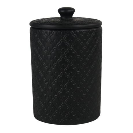 10 Strawberry Street Large Matte Black Kyoto Canister Walmart Canada   6000205461852 