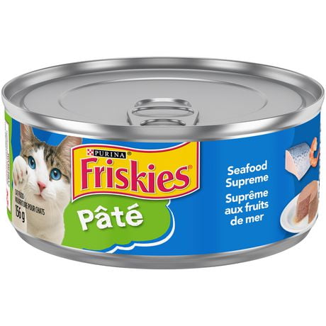 Friskies Pate Seafood Supreme, Wet Cat Food 156g, 156 g
