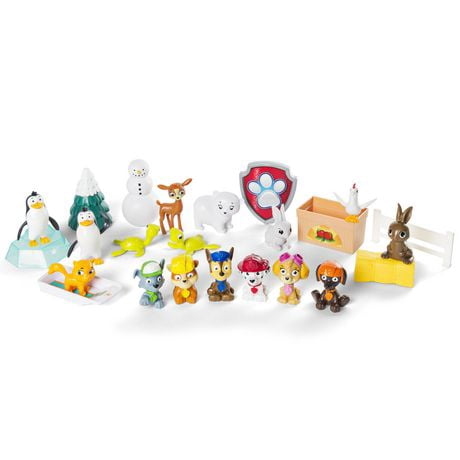 paw patrol advent calendar with 24 collectible plastic figures