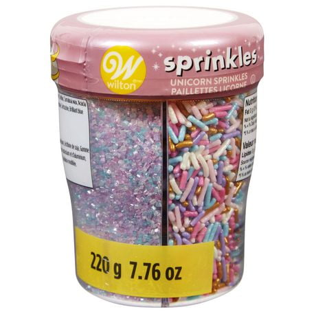 Wilton Unicorn Sprinkles, 3-Cell, 220 g (7.76 oz)