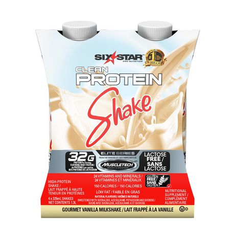 Six Star Ready to Drink Clean Protein Shake, Gourmet ...