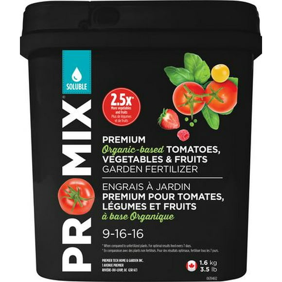 PRO-MIX Organic-based Tomatoes, Vegetables & Fruits Soluble Garden Fertilizer 9-16-16, Veg Fruits Fertilizer 9-16-16