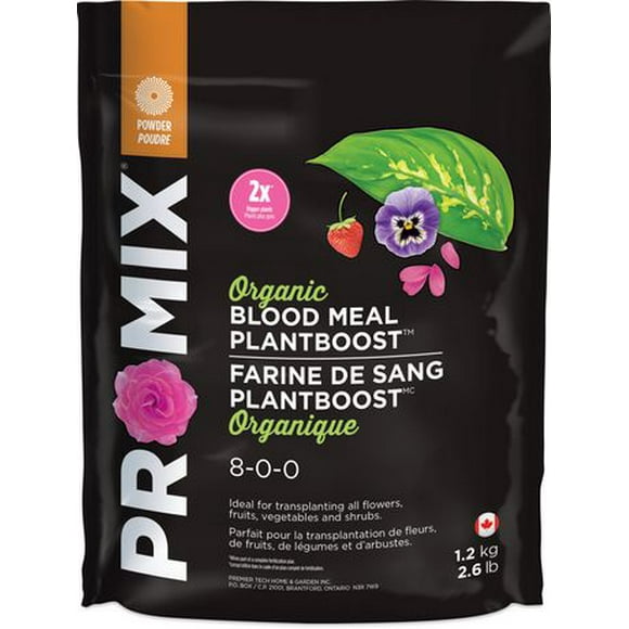 Farine de sang PlantBoostMC organique 8-0-0 de PRO-MIX® Farine de sang organique 8-0-0