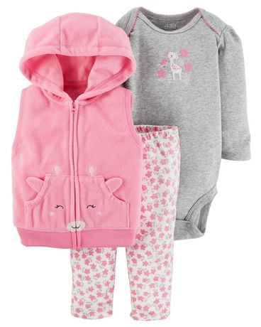 Child of Mine by Carter's Newborn Girls' 3-Piece Cardigan Set-Giraffe ...