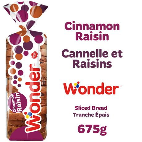 Wonder Pain Raisins et Cannelle 675g