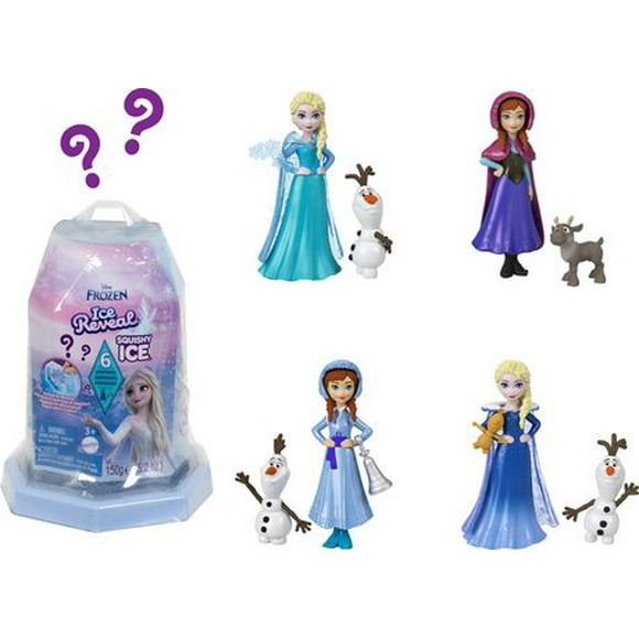 Disney Frozen Ice Reveal with Squishy Ice Small Doll Assortment, Ages 3+