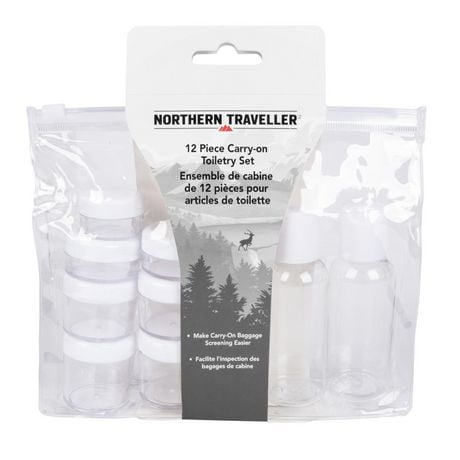 Northern Traveller 12 Piece Carry-on Toiletry Set, 12 piece