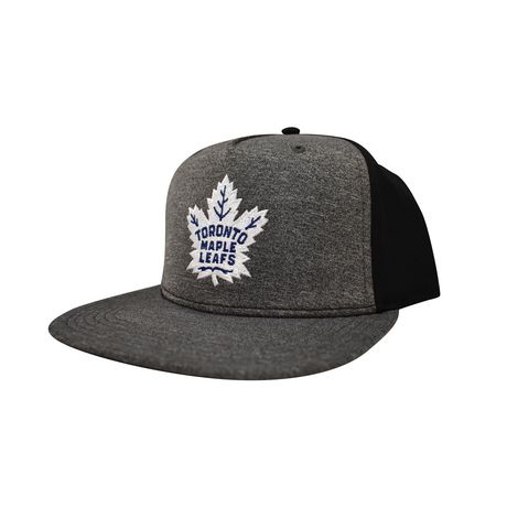 Toronto Maple Leafs Hat: Black Strapback Mesh Hats