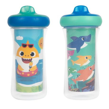 Baby Shark Insulated 9oz Sippy Cup 2pk, 2 Cups Included