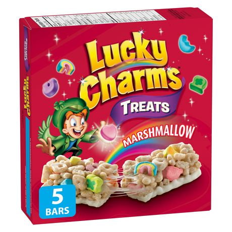 Lucky Charm Snack Bars Recipe Reviews The cereal bars aren’t as soft as my rice krispie treats, but that is only because Lucky Charms is a much crunchier cereal. Think of biting into one of these treats as if you were eating a spoon of Marshmallow Fluff topped with Lucky Charms and white chocolate. Amazing, huh? These are so easy to make and there is NO baking involved. Perfect.