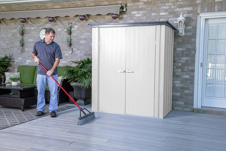 Spacemaker Patio Shed, 5x3, Flute Grey and Anthracite 