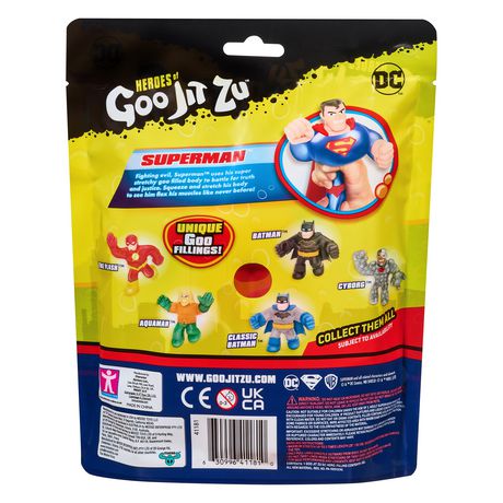 Goo Jit Zu Superman Hero Pack Stretch heroes Of goo Jit Zu Toy 