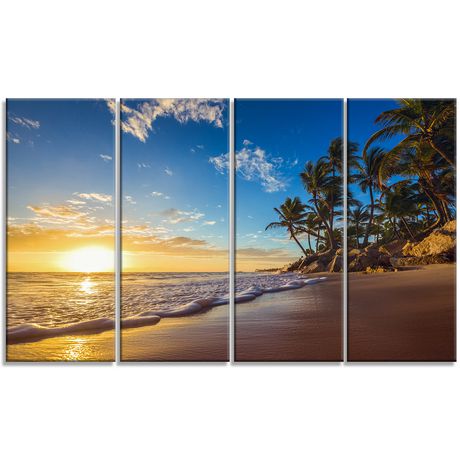 Design Art Paradise Tropical Island Beach Sunrise Modern Seashore ...