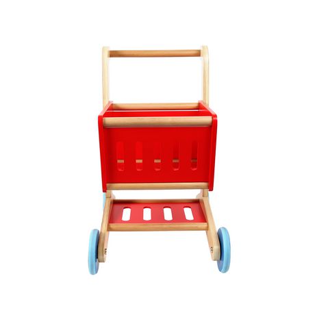 wooden shopping cart toy