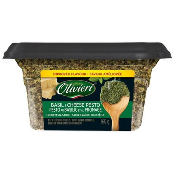 Olivieri Basil & Cheese Fresh Pesto Sauce, Olivieri pesto 160g