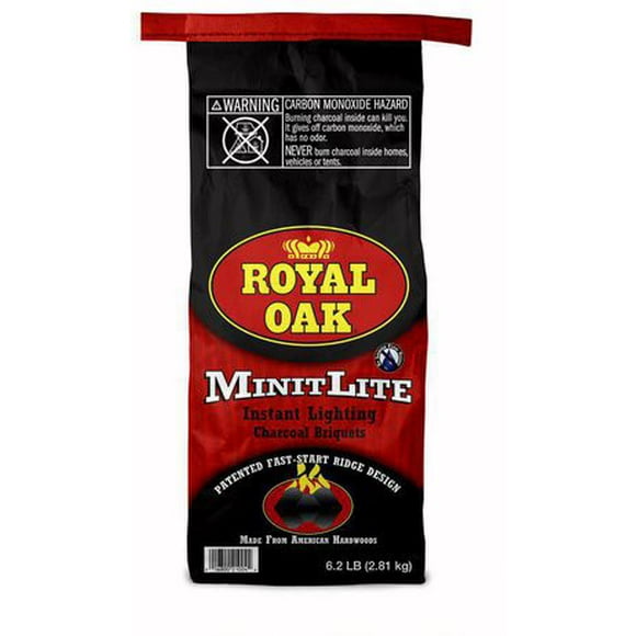 Charbon de bois Royal Oak Minitlite R Oak 6.2 Charbon instantané