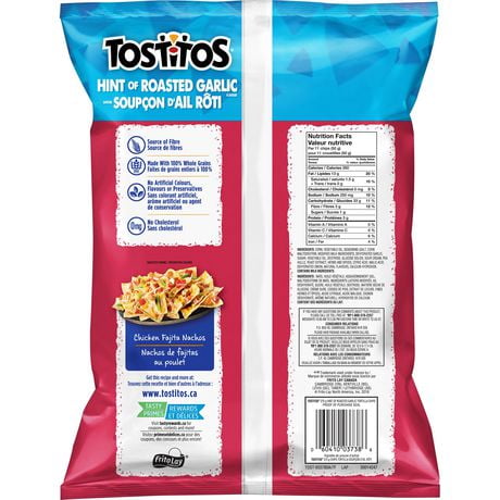 Tostitos Hint Of Roasted Garlic Tortilla Chips 