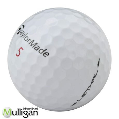 Mulligan - 12 balles de golf récupérées Taylormade Lethal 4A, Blanc