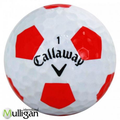 Mulligan - 12 balles de golf récupérées Callaway Chrome Soft Truvis 4A, Blanc
