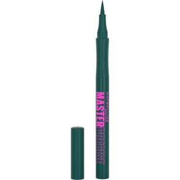 Maybelline New York Master Precise Liquid Eyeliner, Up to 30 hours of wear, Easy-glide Application, Emerald, 1 ml, -