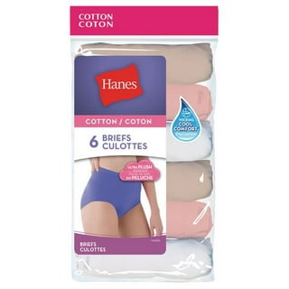 Hanes Women's 100 Organic Cotton Pure Comfort Briefs 3pk Size 6 for sale  online