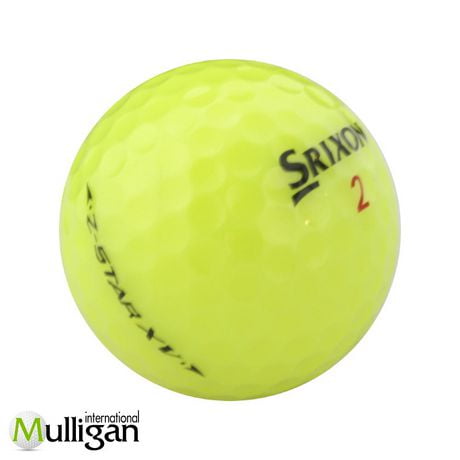 Mulligan - 48 balles de golf récupérées Srixon Z-Star XV 5A , Jaune