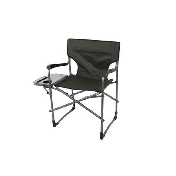 Ozark Trail Director Camping Chair, Green with Side Table