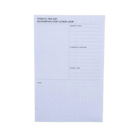 Post-it® Printed Notes, Planner, Today Blue, 4.9 x 7.7 in (124mm x 195mm)