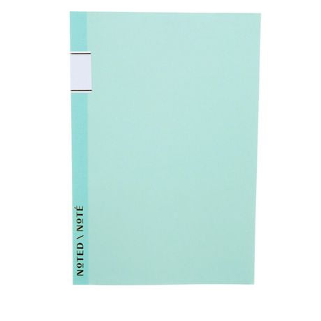 Noted by Post-it® Brand, Turquoise Textured Notebook, 5 in x 8 in, 120 Pages, Noted Notebook NTD-N58-TT-EF