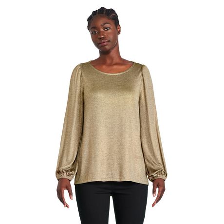George Women's Shimmery High-Low Top | Walmart Canada