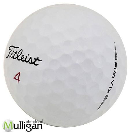 Mulligan - 12 balles de golf récupérées Titleist Prov1x 2020 4A, Blanc