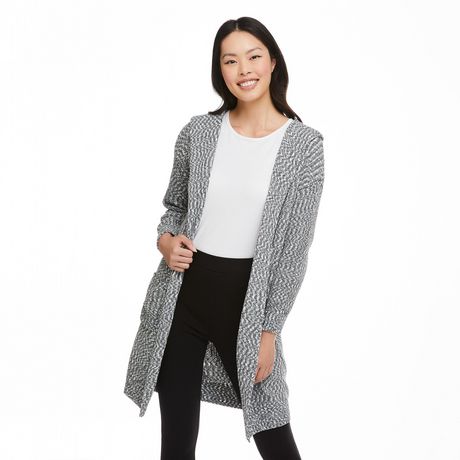 George Women's Long Hooded Chenille Cardigan | Walmart Canada