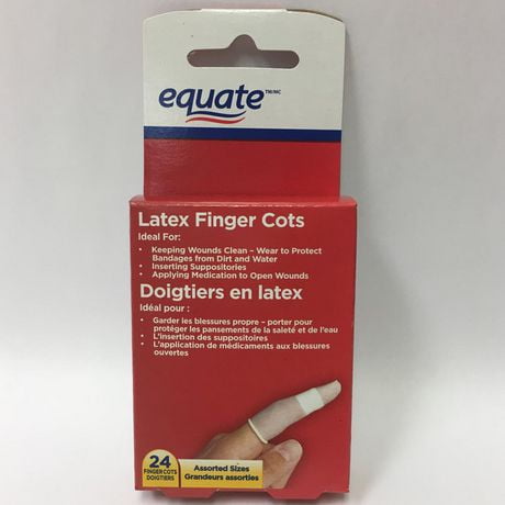Equate Latex Finger Cots, 24 Finger Cots