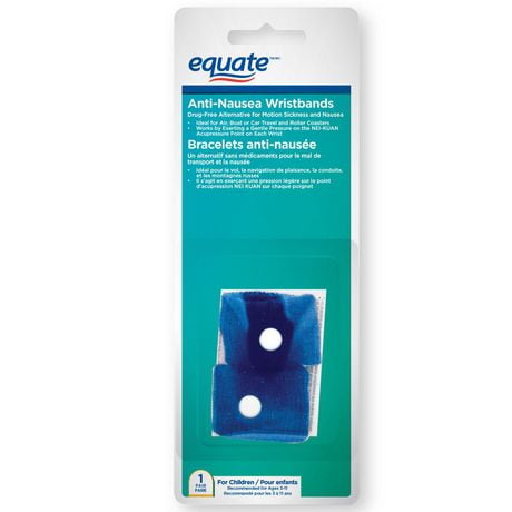 Equate Anti-Nausea Wristbands, Ideal for travelling