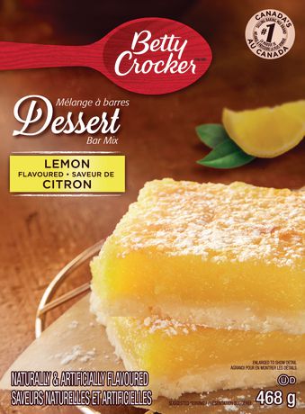 Betty Crocker™ Lemon Flavoured Dessert Bar Mix | Walmart Canada