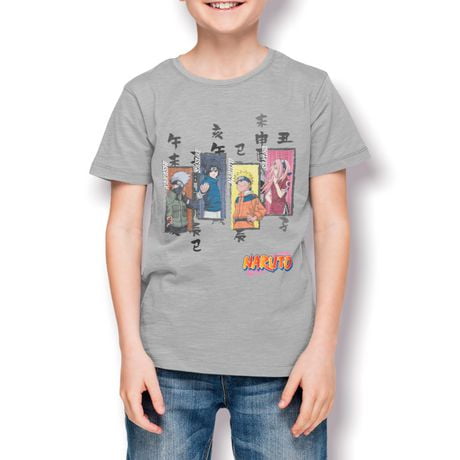 Naruto T-Shirt col rond à manches courtes pour garçon