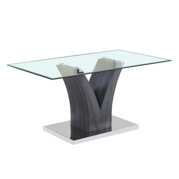 K-Living Lorie Glass Top Dining Table
