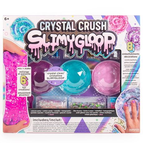SLIMYGLOOP® Crystal Crush, Make 6 slimy creations!
