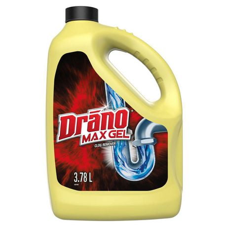 Drano Max Gel débouche-tuyaux et nettoyant de drains 3,8 L