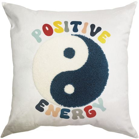 hometrends Positive Vibes Decorative Pillow