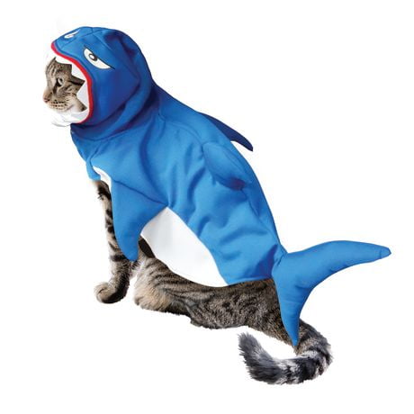 Costume d'Halloween pour chien, costume de chat et costume d'animal de compagnie: requin, taille TP-XL