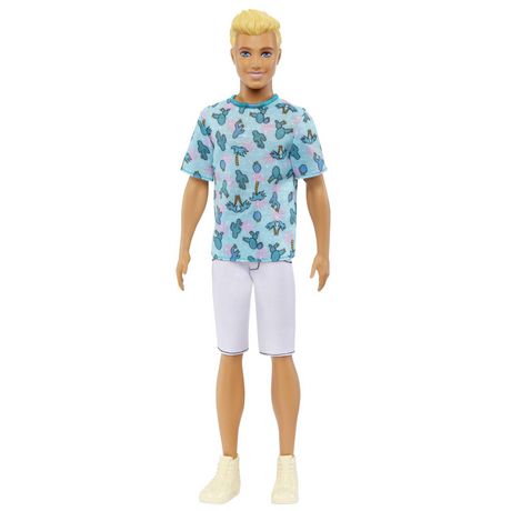 Barbie Ken Fashionistas Doll #211 with Blond Hair and Cactus Tee ...