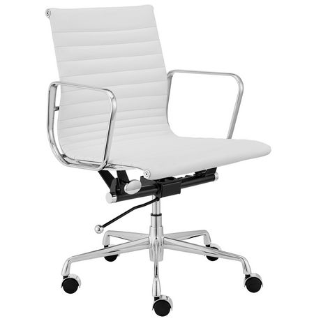 Nicer Furniture Eames Style Leather Low Back Executive Chair | Walmart ...