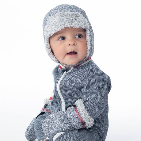 Juddlies Collection On The Go Ensemble Bonnet Et Mitaines D Hiver Pour Bebe Nourrisson Et Nouveau Ne Gris Sel Et Poivre Walmart Canada