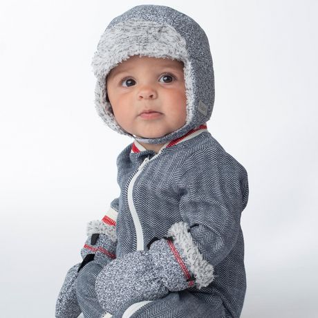 Juddlies Collection On The Go Ensemble Bonnet Et Mitaines D Hiver Pour Bebe Nourrisson Et Nouveau Ne Gris Sel Et Poivre Walmart Canada