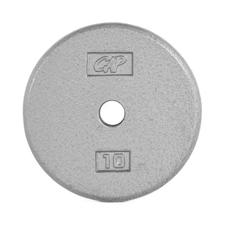 CAP Barbell Standard Cast Iron Weight Plate, 50 lb, Gray