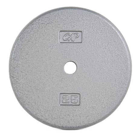 2 Plaques De Musculation Standard En Fonte – 25 Lb Chacune (50 Lb Au Total) – Occasion Fitness