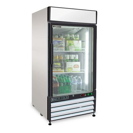 Réfrigérateur d’étalage Maxx Cold de la série X de 12 pi³ et de 26 po